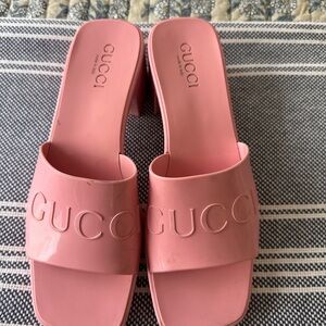Gucci Pink Women's Mules